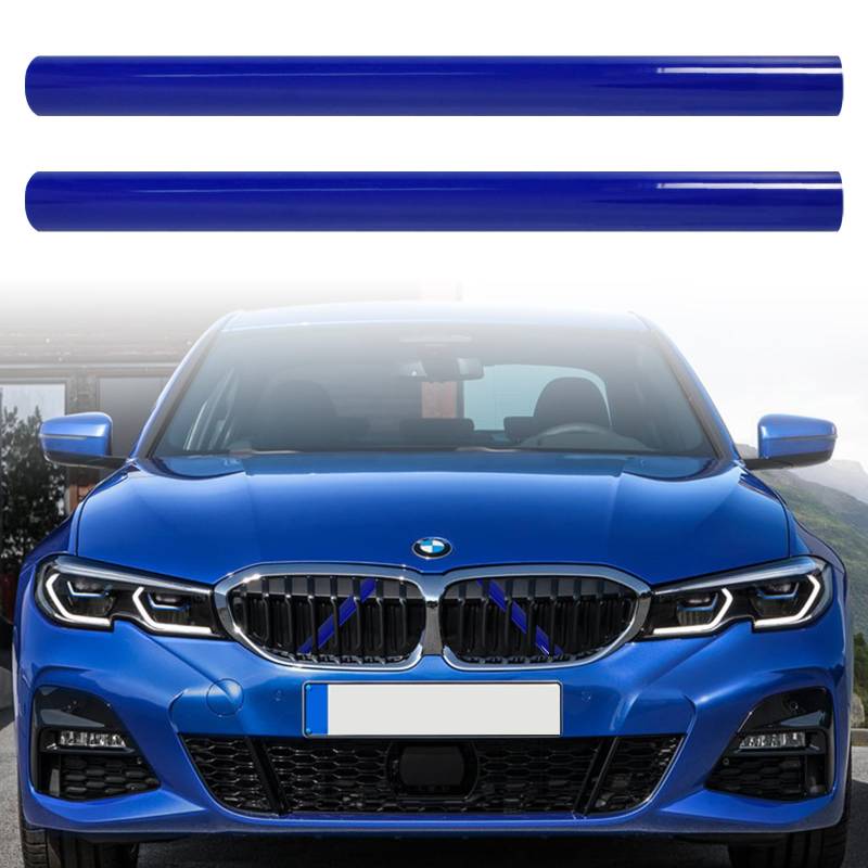 2pcs Frontgrill Streifen Kühlergrill Einsatz Zierleiste für BMW 1 2 3 4 5 6 7 Series X 1 2 3 4 5, Kühlergrill Einsatz Zierleiste Passt für BMW, Auto Grilleinsatz Kühlergrill Trim zubehör für BMW von KYSUN