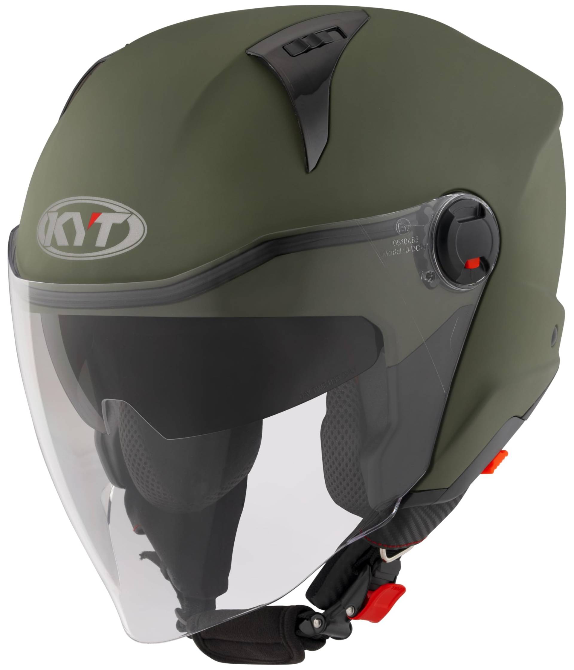 KYT D-City Plain Motorradhelm (Grünmatt), L (59) von KYT