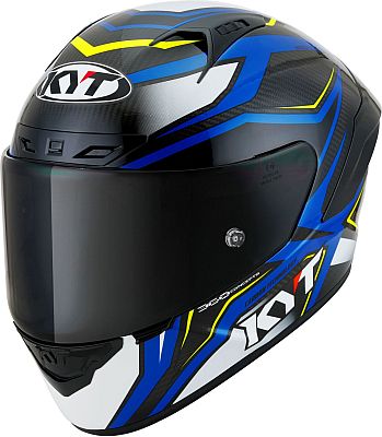 KYT NZ-Race Carbon Stride, Integralhelm - Blau/Weiß/Schwarz - L von KYT