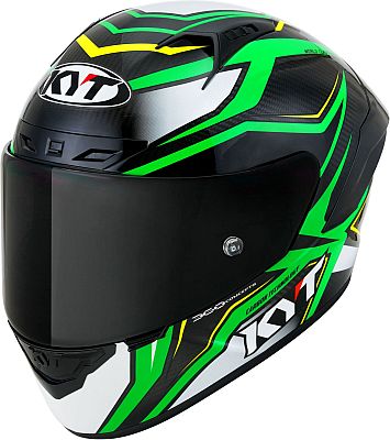 KYT NZ-Race Carbon Stride, Integralhelm - Grün/Weiß/Schwarz - L von KYT