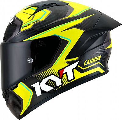 KYT NZ-Race Competition Carbon, Integralhelm - Gelb/Schwarz - M von KYT