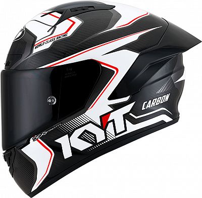 KYT NZ-Race Competition Carbon, Integralhelm - Weiß/Schwarz - XXL von KYT