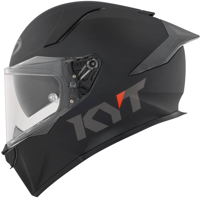 KYT R2R Plain Integralhelm (Schwarzmatt), L (59) von KYT