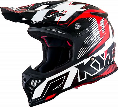 KYT Skyhawk Digger, Motocrosshelm - Schwarz/Weiß/Rot - 2XL von KYT