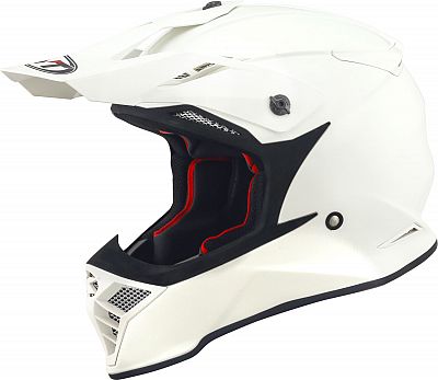 KYT Skyhawk Plain, Motocrosshelm - Weiß - XL von KYT