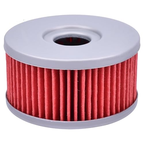 1/4/6 Stück Motorrad-Ölfilter for DR-Z250 DRZ250 GN250 GZ250 Marauder TU250 VL250 Intruder LC DR350 SG350 1982–2018(1pcs Red) von KZYQDARS