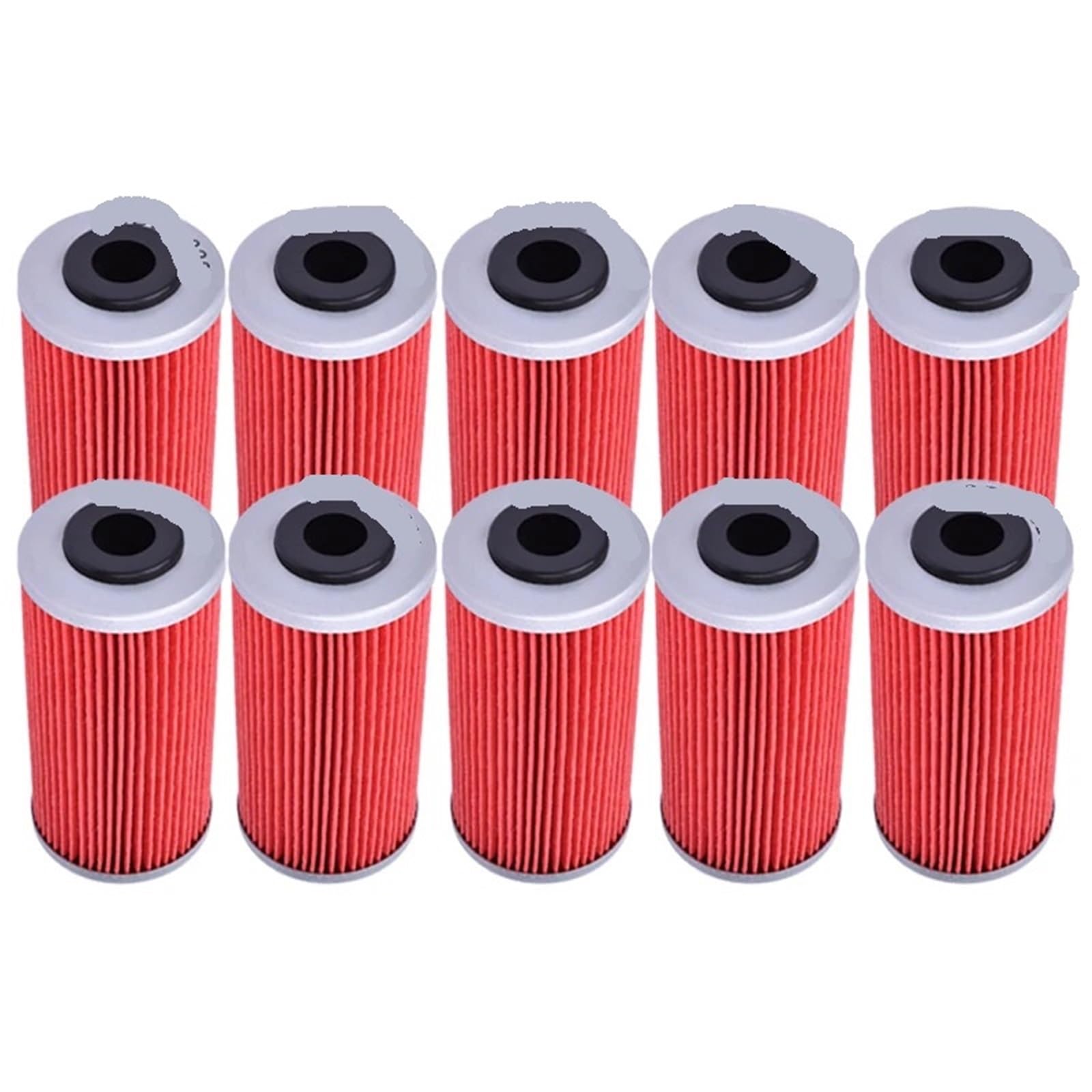 1/5/10 Stück Motorrad-Ölfilter for 250 300 450 540 SX 2.5i SM 4.5i 5.1i F SE 2.5i 3.0i 4.5i 5.1i F 2004–2017(10pcs Red) von KZYQDARS