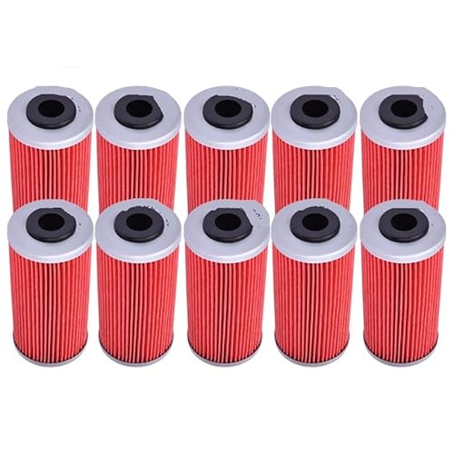 1/5/10 Stück Motorrad-Ölfilter for G 450 G450 X G450X for SMR449 TC449 TE449 SMR511 TE511 SMR TC TE 449 511(10pcs Red) von KZYQDARS