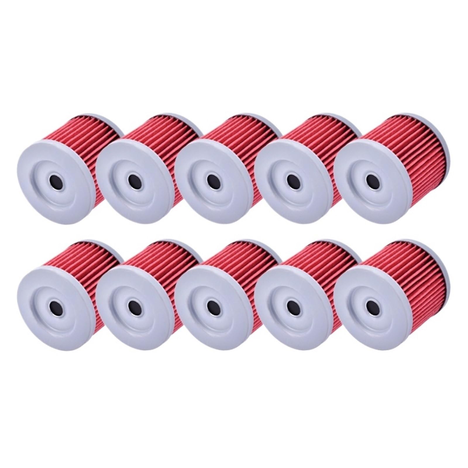 1/5/10 stücke Motorrad Öl Filter for Roller UC125 UC150 Epicuro UE125 UH125 Burgman UX125 UX150 SIXteen AN150 LTZ90(10pcs Red) von KZYQDARS