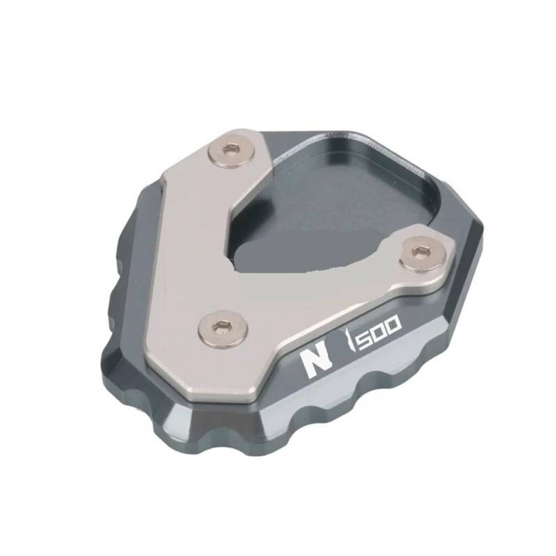 KZYQDARS Seitenhalterung Pad Motorrad Kickstand Fuß Seite Ständer Verlängerung Pad Unterstützung Platte Für NX500 Für NX400 2023 2024 2025 Seitenhalterung Vergrößerungspad(1Titanium) von KZYQDARS