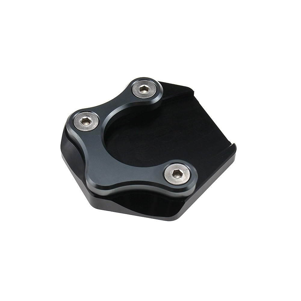 KZYQDARS Seitenhalterung Pad Motorrad Kickstand Fuß Seitenständer Verlängerung Pad Stützplatte Für S&uzuki Für GSR750 2011 2012 2013 2014 2015 2016 Seitenhalterung Vergrößerungspad(Titanium) von KZYQDARS