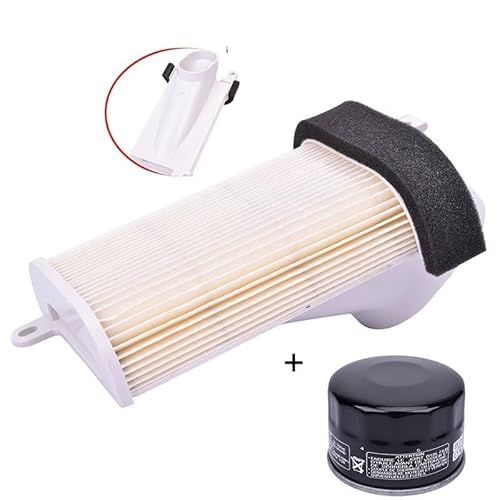 Motorrad-Luftfilter- und Ölfilter-Ansaugfiltersystem-Kit for XP500 XP 500 TMAX T-MAX 5VU 15B 2001-2007 5GJ-15407-00 von KZYQDARS