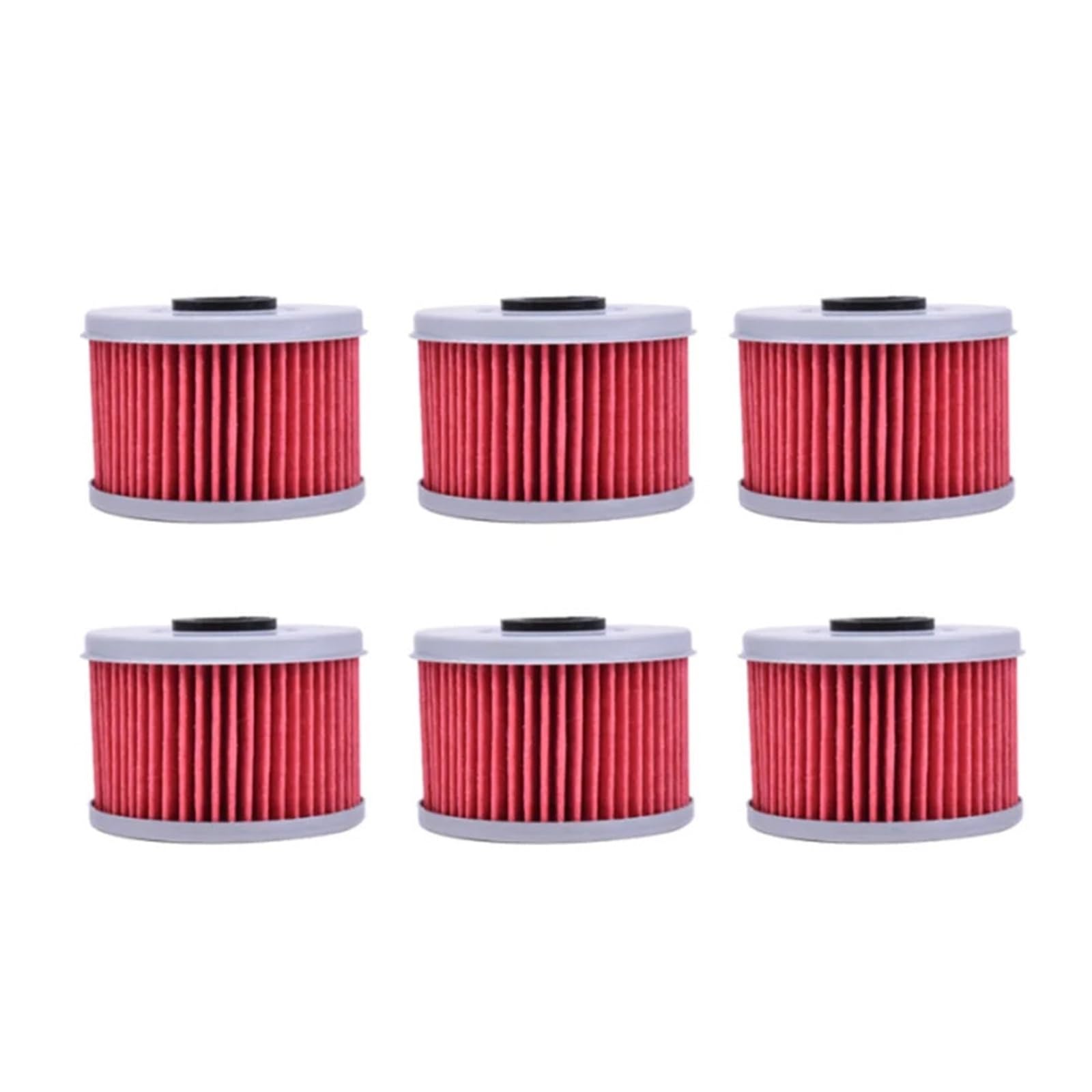 Ölfilter for CBF125 XL125 V Varadero De Luxe CBF250 CRF250 SXS500 SXS520 M for Pi.o/neer TRX400 TRX420 TRX450 TRX500 TRX520(6pcs Red) von KZYQDARS