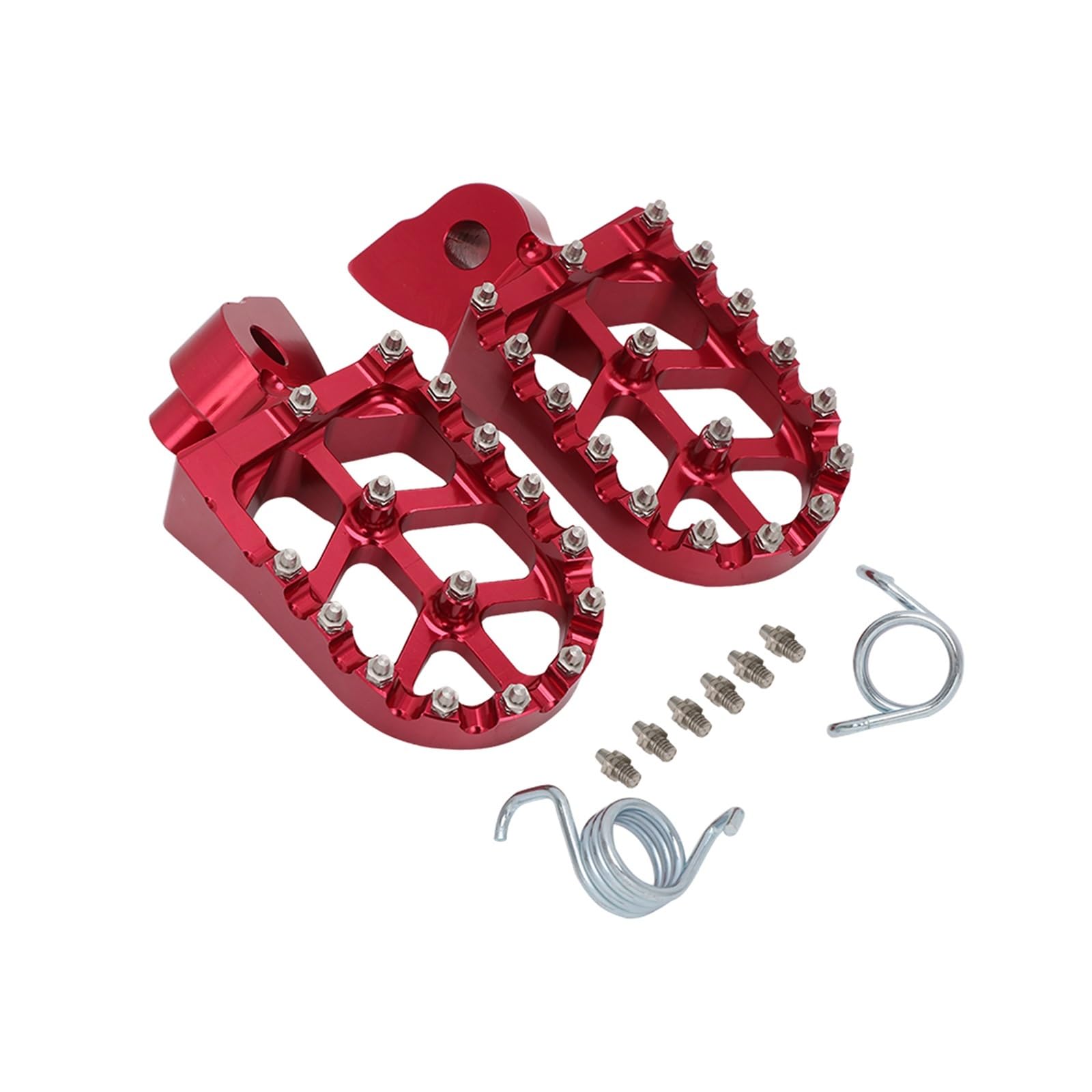 Fußrasten Für Gas Für EC50 Für EC125 Für EC200 Für EC250 Für EC300 Für EC450 Für EC515 Motorrad Fußrasten Fußrasten Rest Pedale(Red) von KZZYPJ