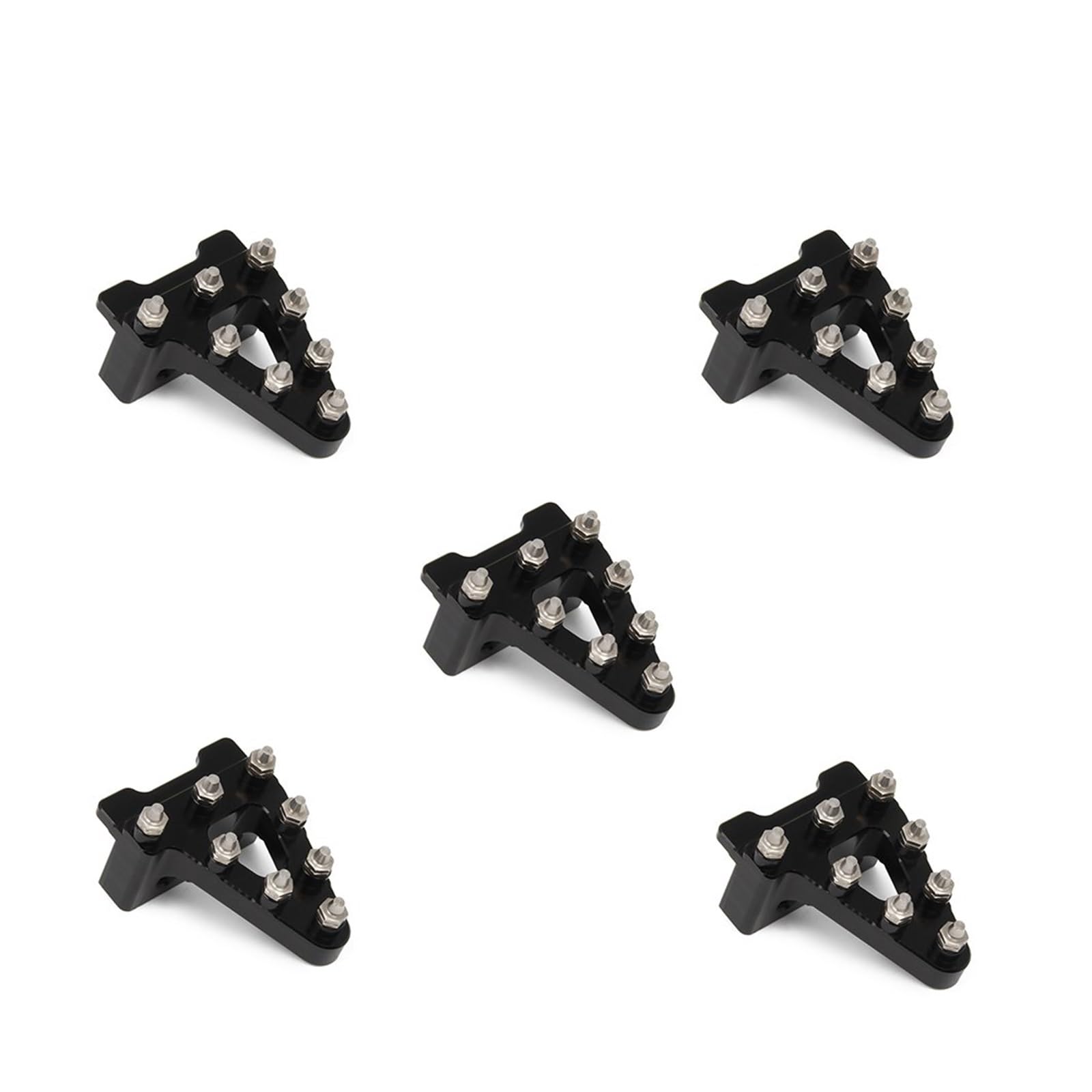 Fußrasten Motorrad Fußrasten Pedale Stützen Fußrasten Für CRF50 Für XR50 Für SDG Für SSR Für COOLSTER(5pcs Black) von KZZYPJ