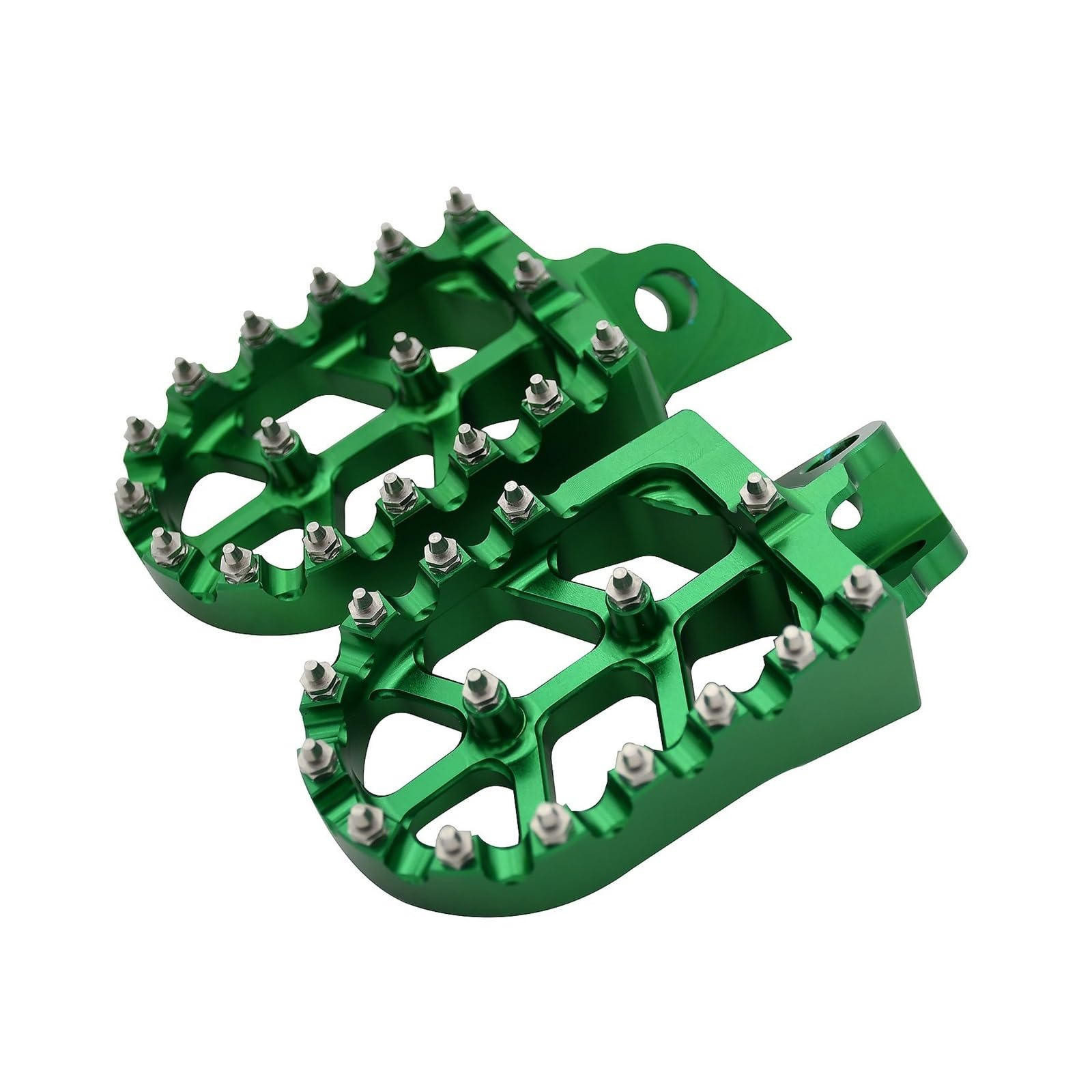 Fußrasten Motorrad Fußrasten Ruht Pedale Für Kawasaki Für KX65 Für KX80 Für KX85 Für KX100 Für KX112 Für KLX140 1998 1999 2000(Green) von KZZYPJ