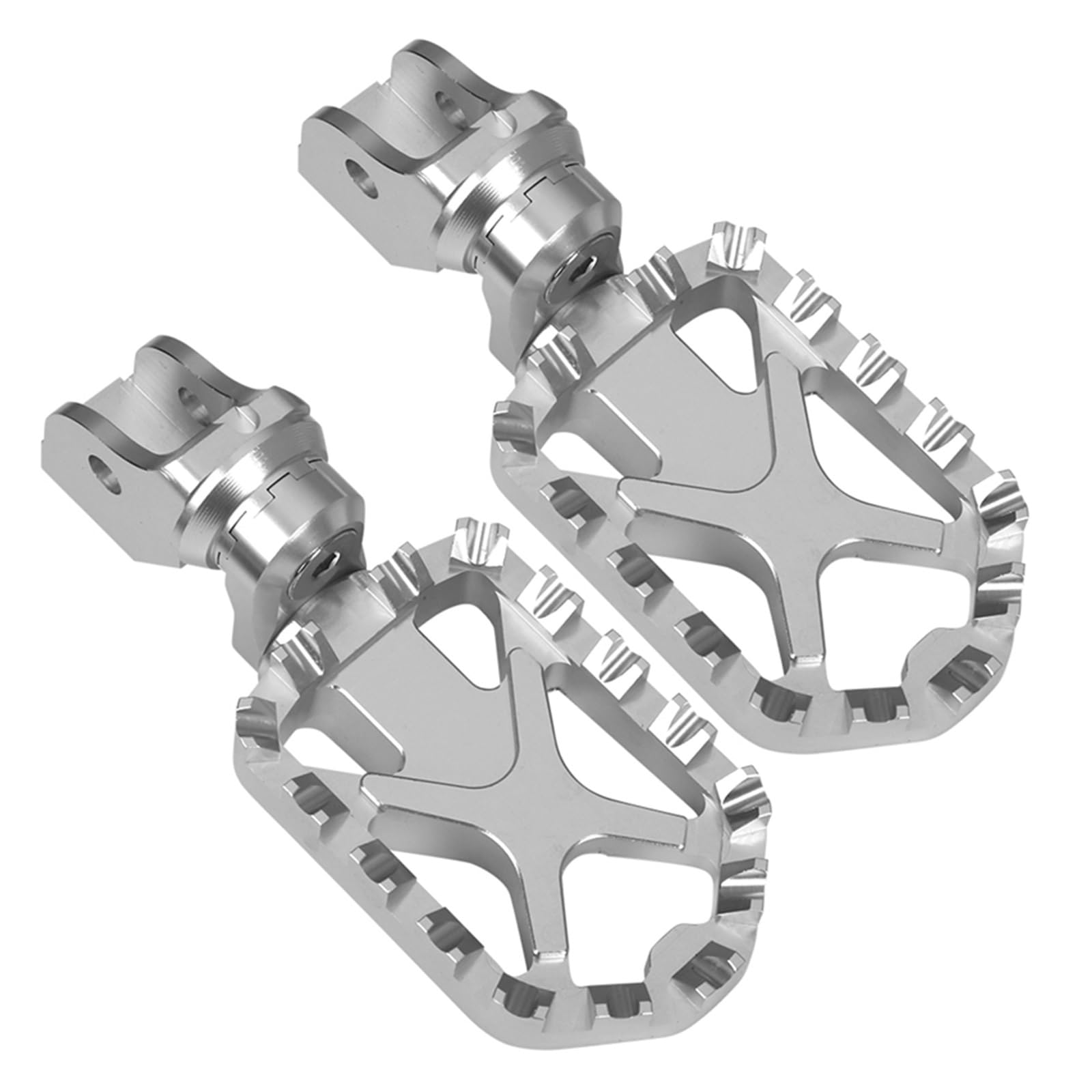 Fußrasten Motorrad Pegs Pedale Rest Fußrasten Zubehör Für R1250GS Für R1200GS Für F750GS Für S1000XR 2018 2019 2020 2021 2022 2023(Silver No Cover) von KZZYPJ