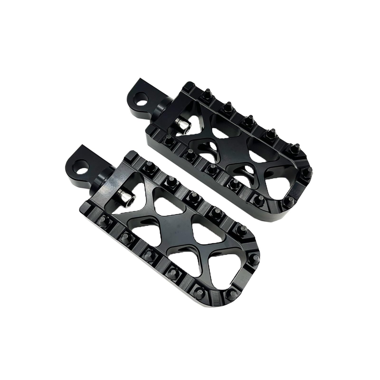 Fußrasten Motorrad Platte Skidproof Pedal Platte Fußstütze Fußballen Für Dyna Für Fatboy Für Touring Für Sportster 883 Für 1200XL(All Black) von KZZYPJ