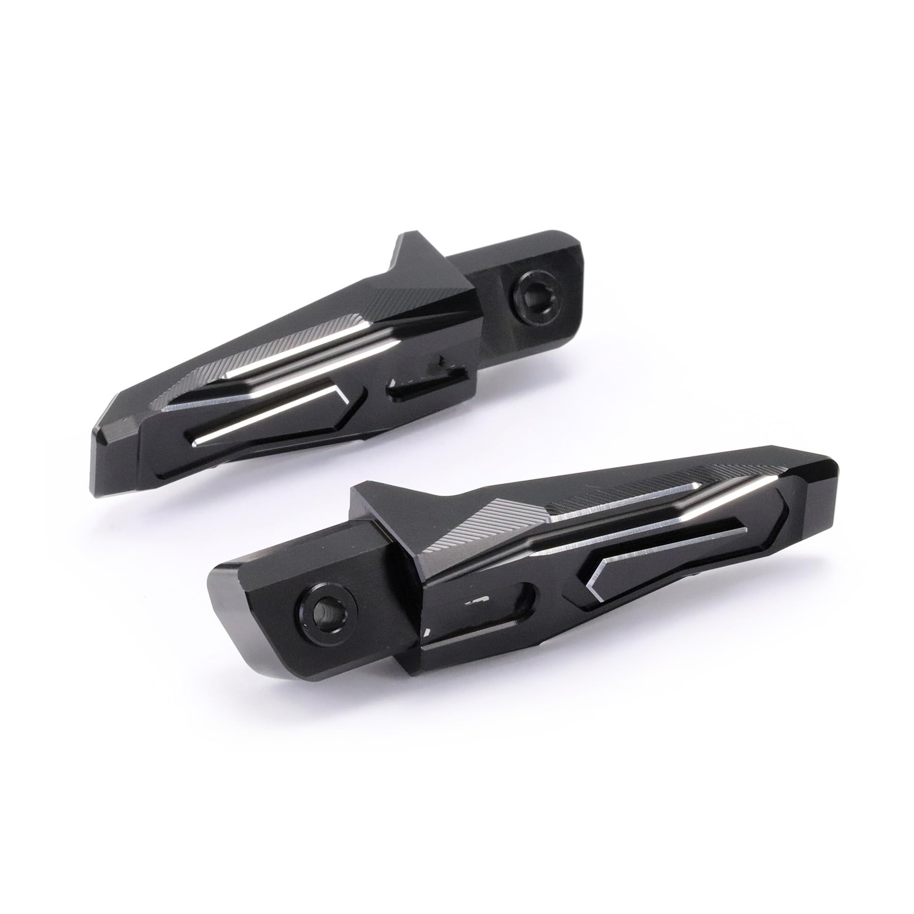 Fußrasten Motorrad Vorne Hinten Fußstützen Fußrasten Extender Pedal Für Kawasaki Für Ninja 400 650 Für ZX25R Für ZX-6R Für ZX-10R Für Z400 Für ZX4RR(Rear Pedal Black) von KZZYPJ