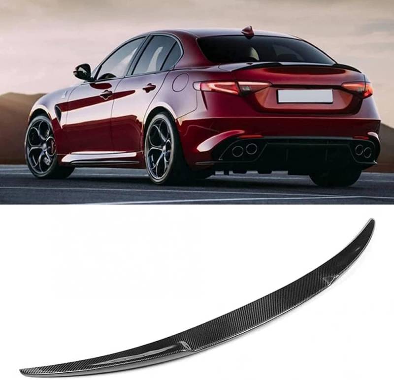 Auto Heckspoiler für Alfa Romeo Giulia 2017 2018 2019 2020 2021,Kofferraumspoiler Heckflügel Spoiler,Auto Dekoration Zubehör von Ka6MDg