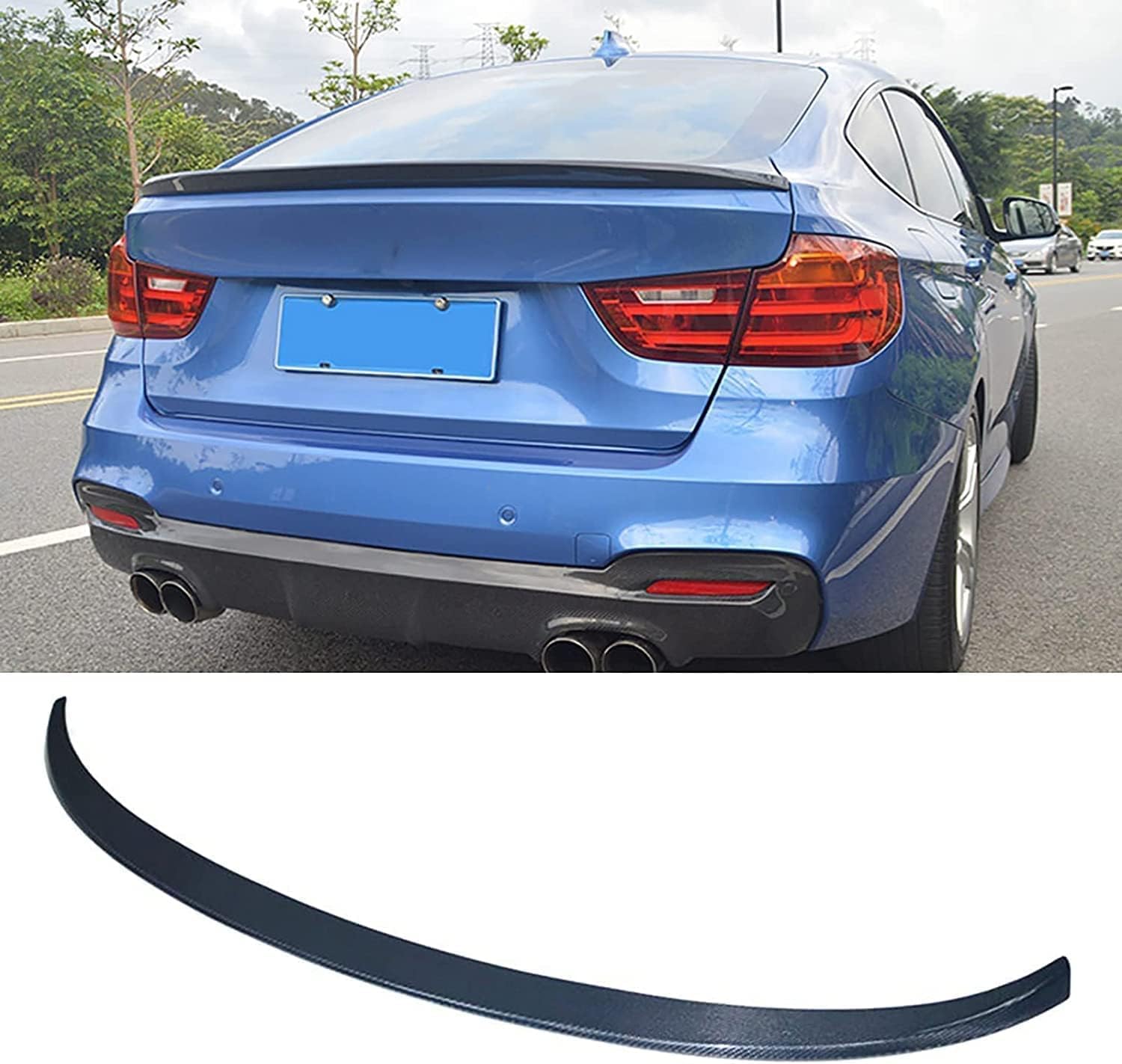 Auto Heckspoiler für BMW 3er GT F34 2013 2014 2015 2016 2017 2018 2019 2020,Kofferraumspoiler Heckflügel Spoiler,Auto Dekoration Zubehör von Ka6MDg