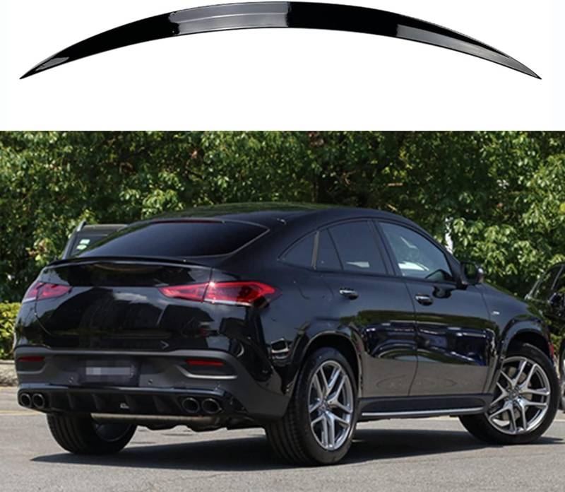 Auto Heckspoiler für Benz Classe GLE Coupe C167 GLE350 450 GLE53 AMG 2020 2021 2022,Kofferraumspoiler Heckflügel Spoiler,Auto Dekoration Zubehör,B-Pianoblack von Ka6MDg