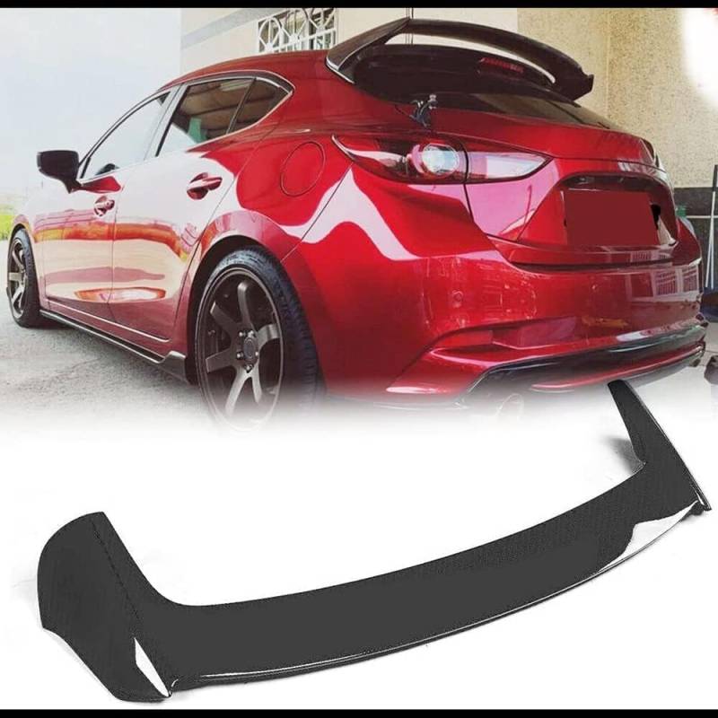 Auto Heckspoiler für Mazda 3 Axela Fließheck 4-Türer 2014 2015 2016 2017 2018,Kofferraumspoiler Heckflügel Spoiler,Auto Dekoration Zubehör von Ka6MDg