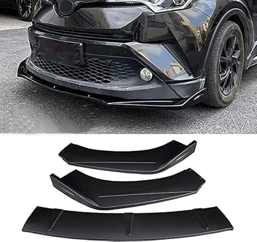 Für Toyota C-HR 2018-2022 Frontspoiler Spoiler Auto Stoßstange Spoilerlippe,Frontschaufel Bodykit Spoiler,C-Matte Black von Ka6MDg