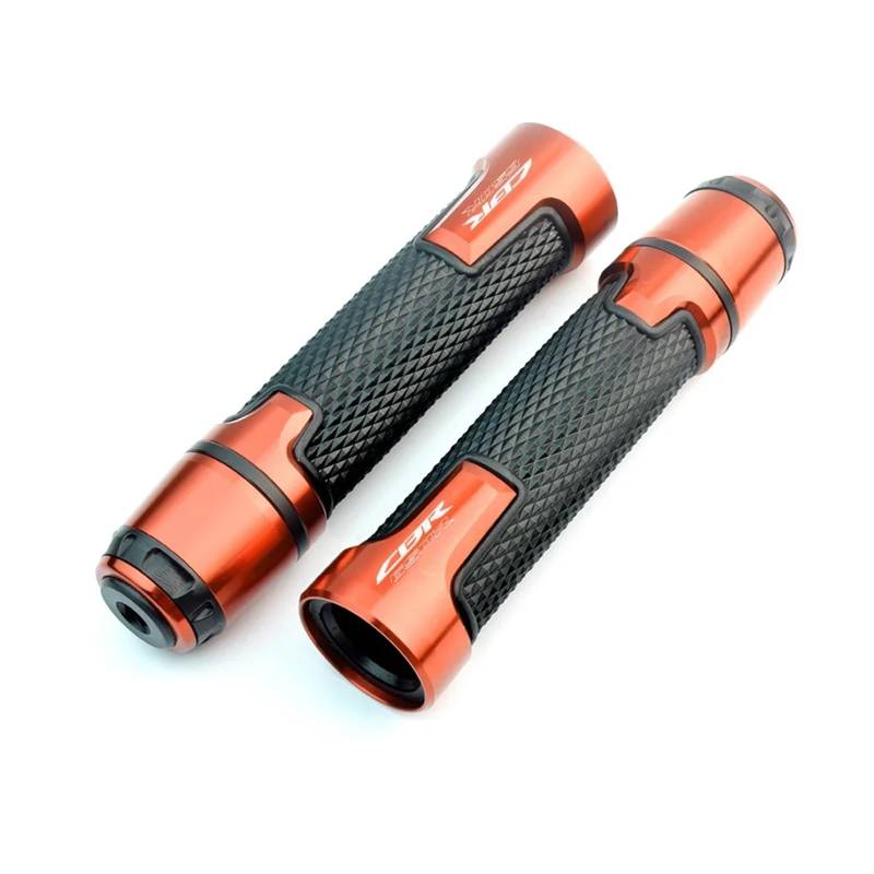 KaLaGong Motorradgriffe Für Hon&da CBR650R CBR 650R 2019-2023 7/8'' 22MM Motorräder CNC Aluminium Lenker Handgriffe(Orange) von KaLaGong