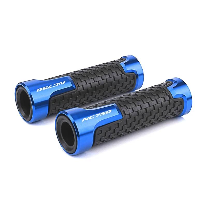 KaLaGong Motorradgriffe Für Hon&da Nc750x Nc750 Nc700x Nc700 Motorrad Hanrdle Bar 7/8 "22MM Lenker Griff(NC750 Blue) von KaLaGong