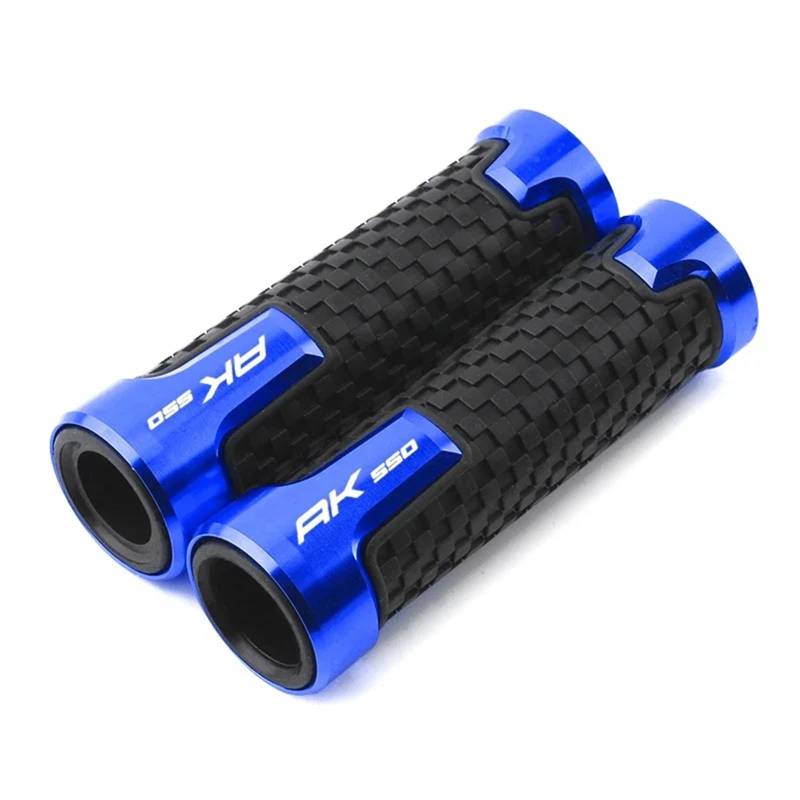 KaLaGong Motorradgriffe Für KYMCO AK550 AK 550 ABS Motorrad Universal 7/8'' 22MM Gummi Hand End Grip Bar Lenker Griffe(Blau) von KaLaGong