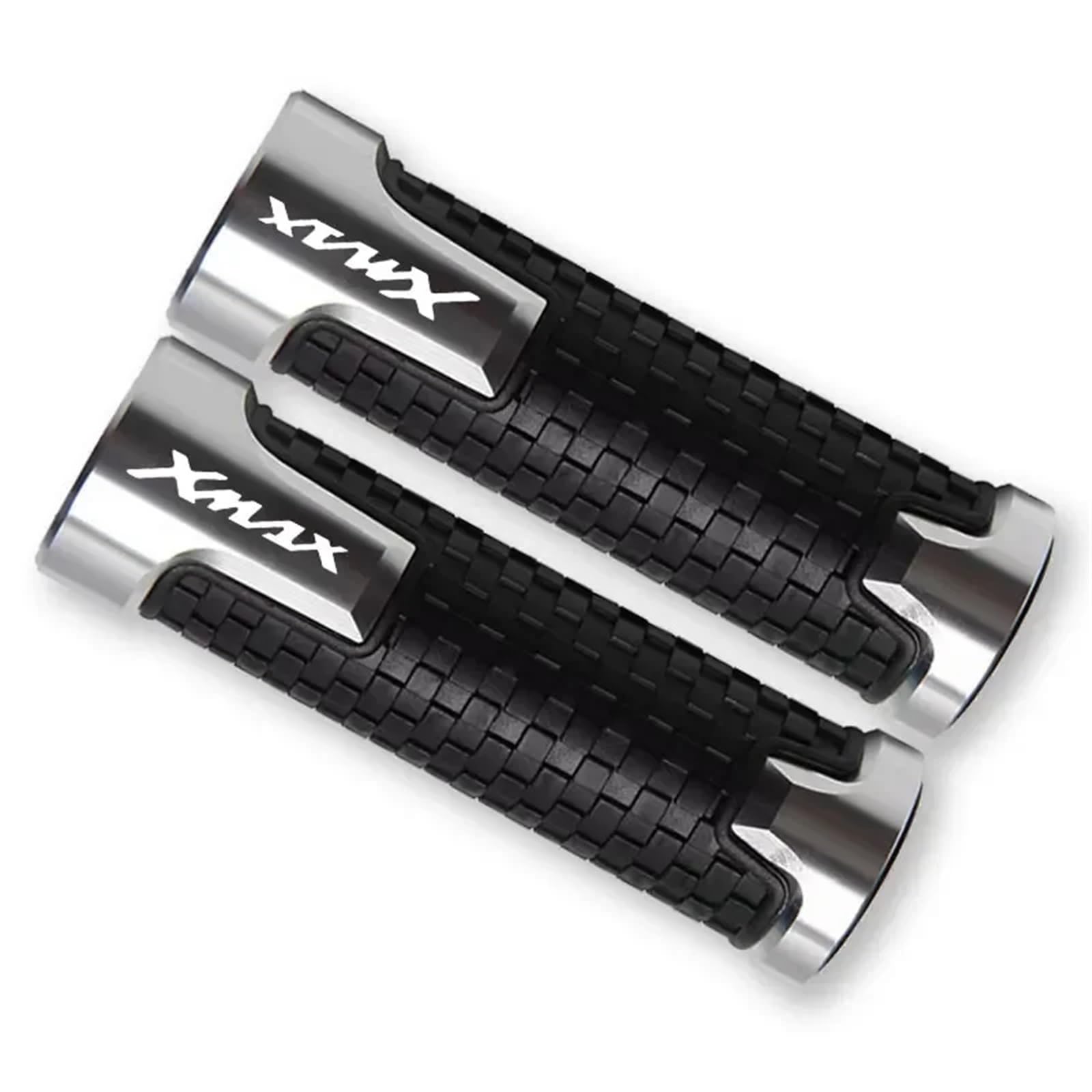 KaLaGong Motorradgriffe Für YA&MAHA Xmax 125 250 300 400 Alle Jahr Motorrad Lenker Grip Griff Bar Motorrad Griffe(Silvery) von KaLaGong