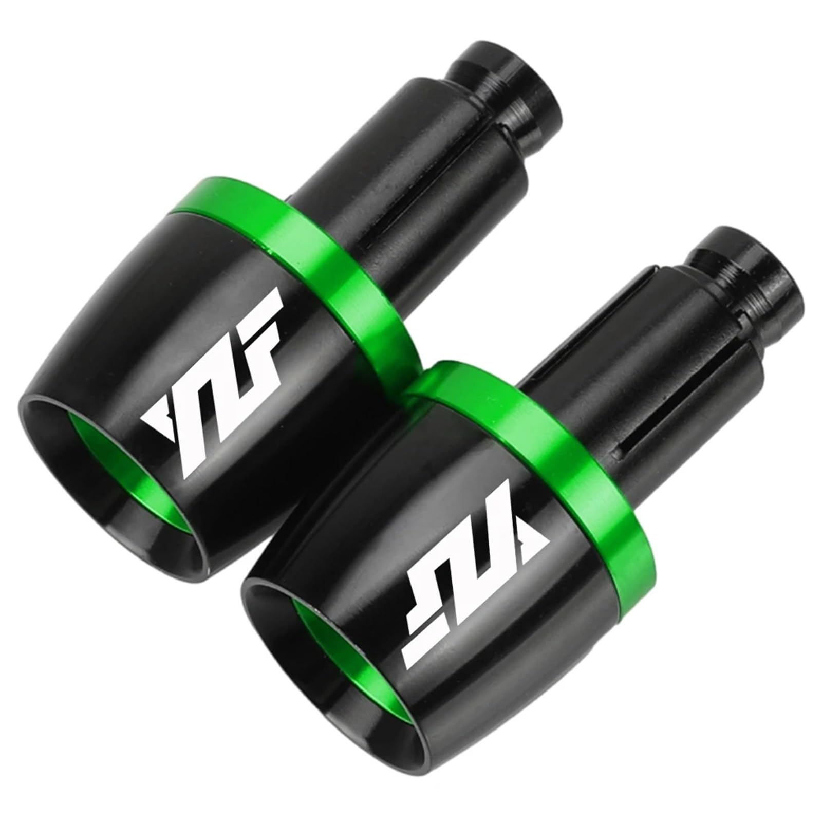 KaLaGong Motorradlenkerenden Für YA&MAHA YZF R1 YZF R6 YZFR6 YZF R125 YZFR15 R25 YZF R3 YZF R25 Lenkergriffe Endkappe Gegengewicht Plug Slide(Grün) von KaLaGong