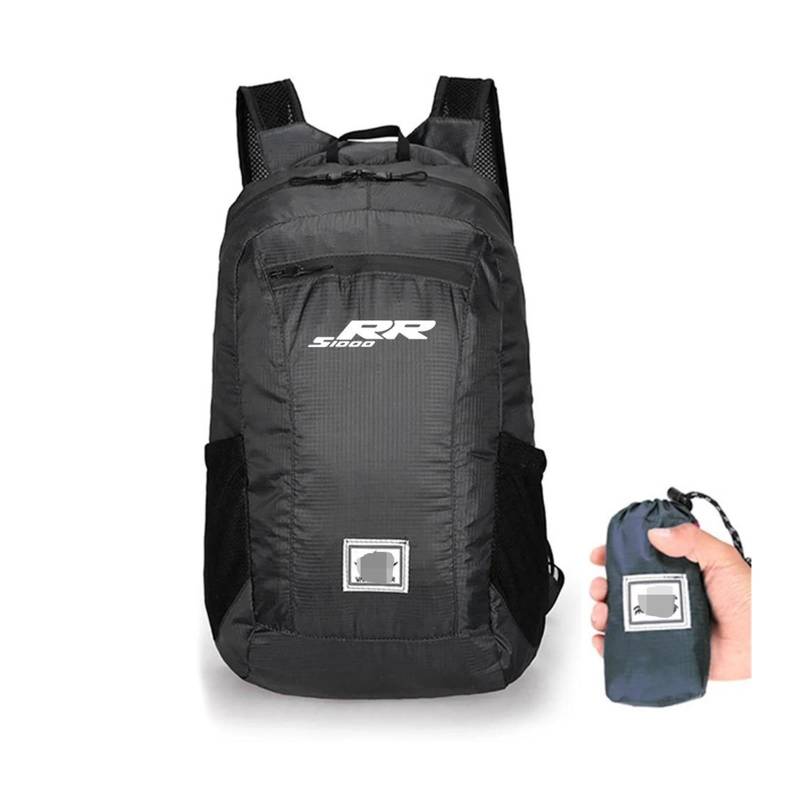 KaLaGong Motorradrucksäcke Für S1000RR S1000 RR Motorrad Klapprucksack Reittasche(Schwarz) von KaLaGong