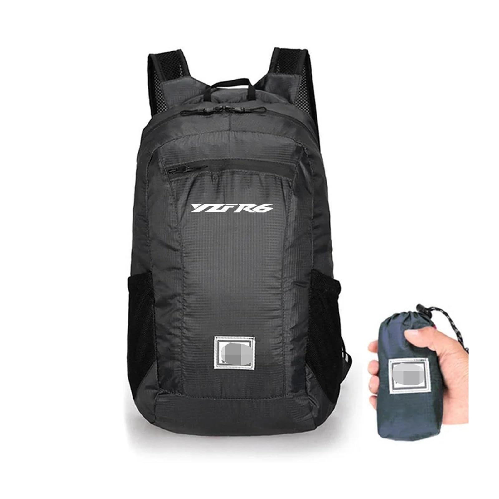 KaLaGong Motorradrucksäcke Für YZFR6 YZF R6 YZF-R6 Motorrad Faltbarer Wasserdichter Rucksack(Black) von KaLaGong