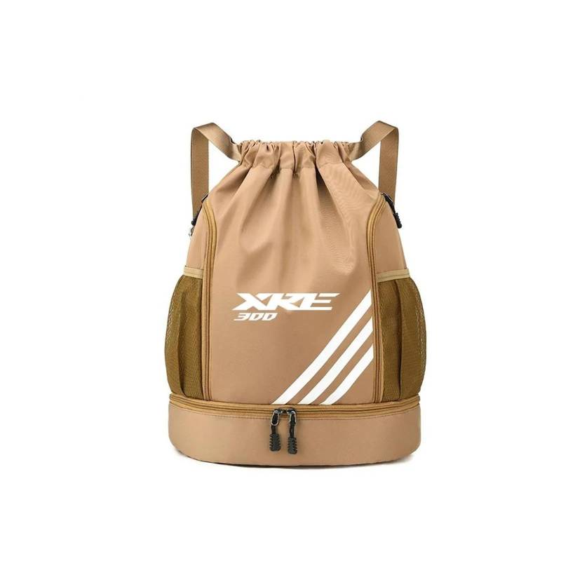 KaLaGong Motorradrucksäcke Für hon&da XRE300 XRE 300 Motorrad Wasserdichter Freizeitrucksack(Brown) von KaLaGong