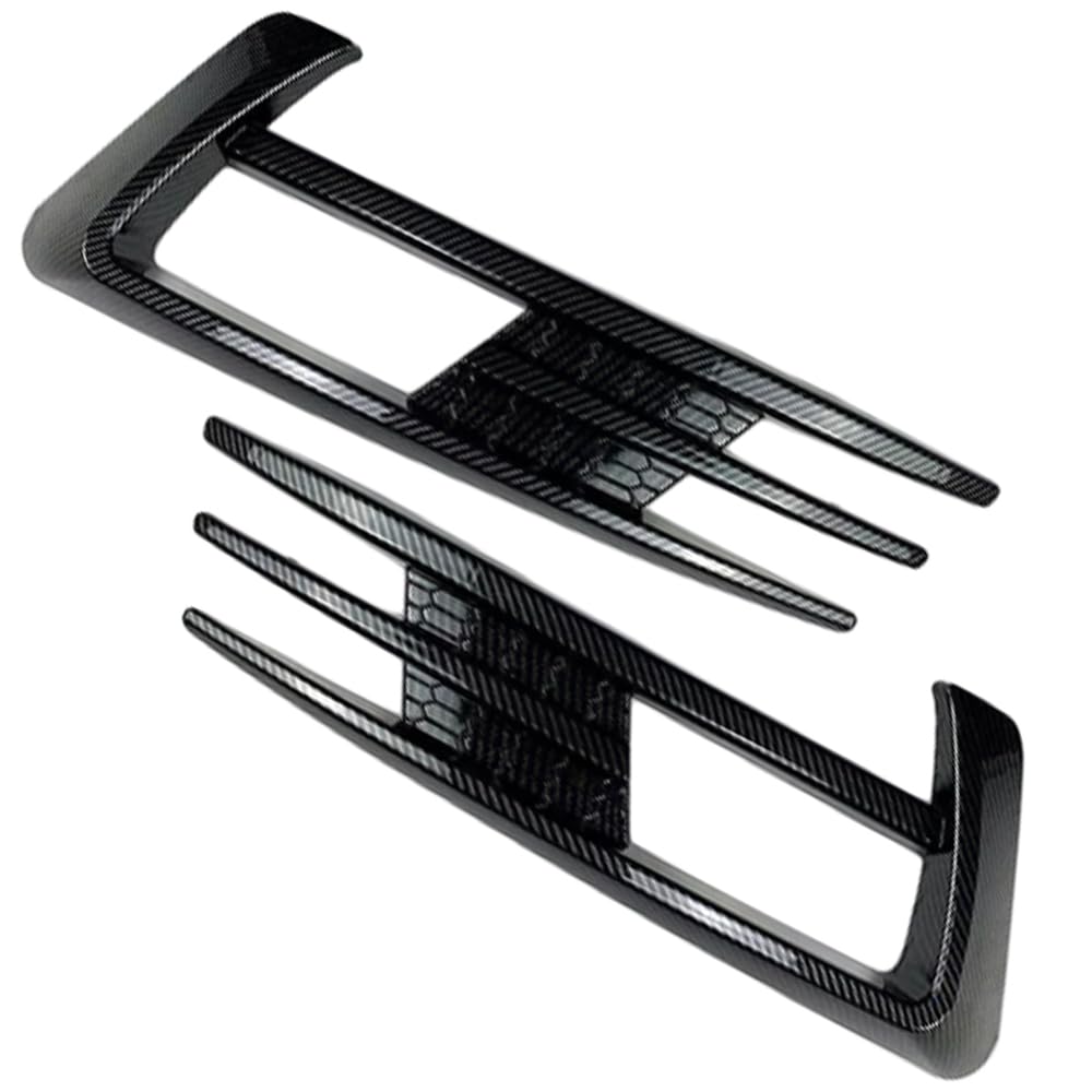 Kacepar Nebelscheinwerferabdeckung, Frontstoßstange, Nebelscheinwerfer, Blende, kompatibel mit VW Golf 7 MK7 2013–2016, Kohlefaser-Optik von Kacepar