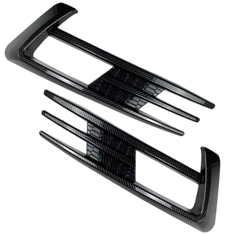 Kacepar Nebelscheinwerferabdeckung, Frontstoßstange, Nebelscheinwerfer, Blende, kompatibel mit VW Golf 7 MK7 2013–2016, Kohlefaser-Optik von Kacepar