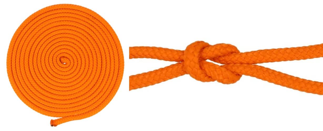 Kacperek - Seil 5mm - Schnur Reißfest - Starke Leine aus Polypropylen mit Kern, Geflochten - für Segelsport, Garten, Haushalt, LKW - Orange - Länge 25m von Kacperek