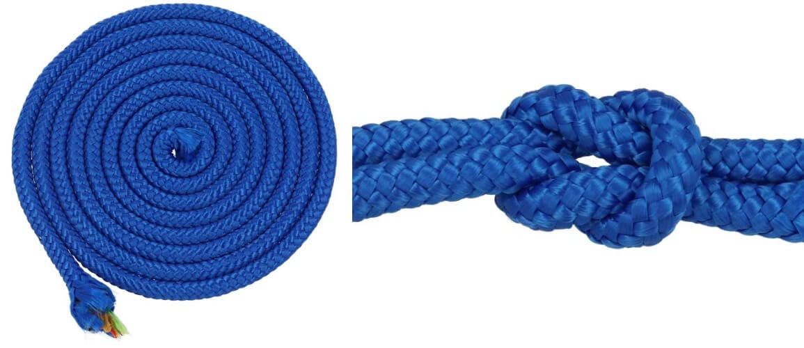 Kacperek - Seil 6mm - Schnur Reißfest - Starke Leine aus Polypropylen mit Kern, Geflochten - für Segelsport, Garten, Haushalt, LKW - Blau - Länge 25m von Kacperek