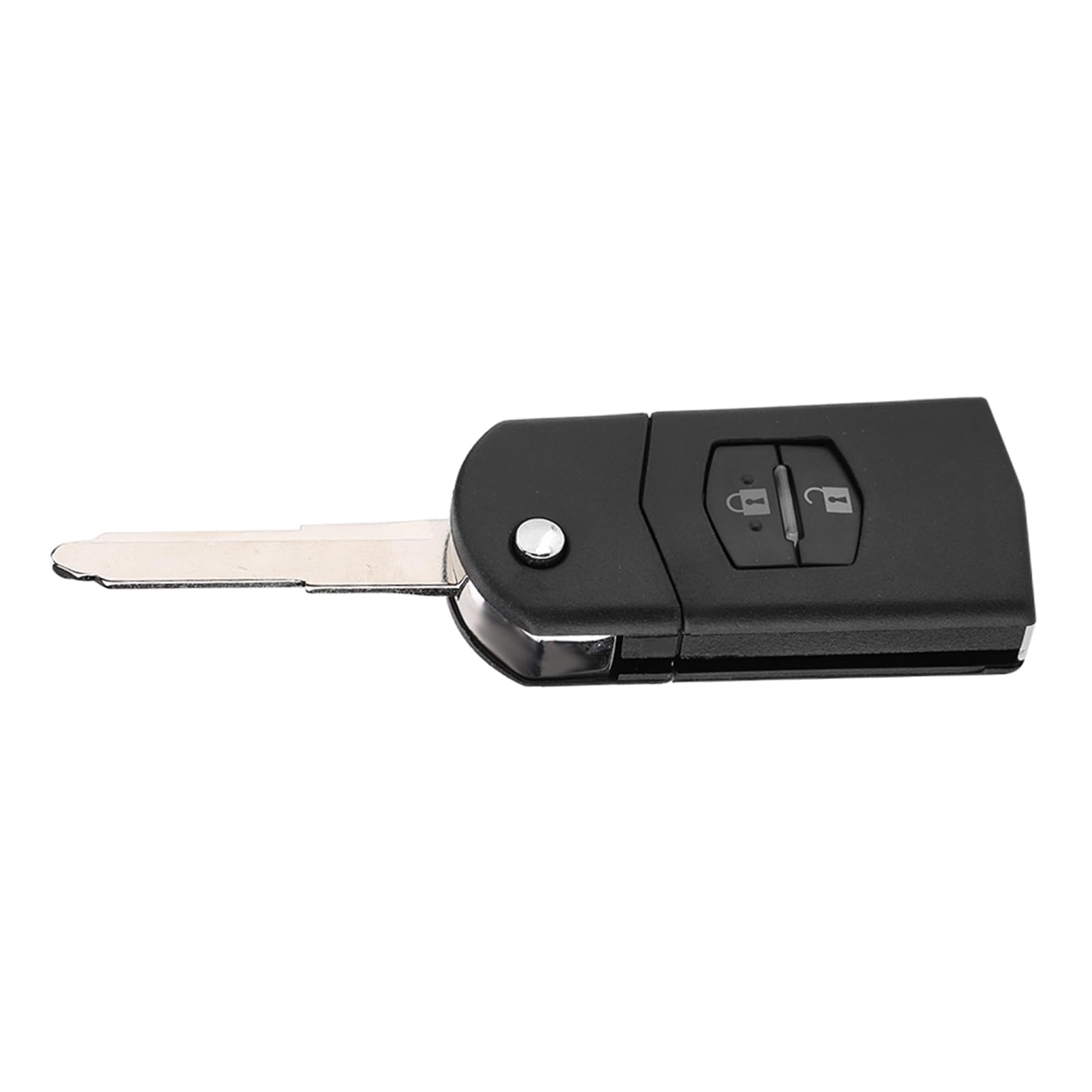 Schlüsselanhänger-Gehäuse, Klappschlüsselgehäuse, ABS-Kunststoff, Leicht, 2 Tasten, Rostfrei, für Auto von Kadimendium