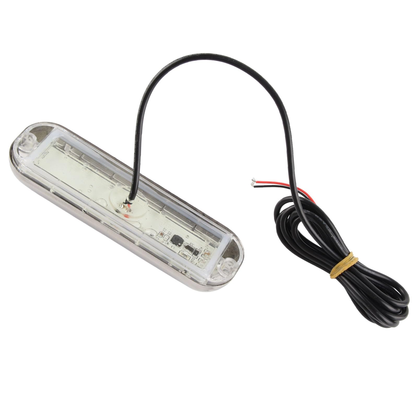 Kadimendium Unterwasser-Bootsbeleuchtung, IP68, Wasserdicht, 42 LED-Strahlen, 125° Weitwinkel, Highlight-Marine-Lichtlampe, DC10–30 V, mit Einfacher Installation für Boot (Rot) von Kadimendium