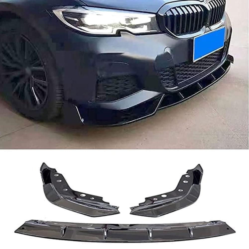 Auto Frontspoiler für BMW 3 Series G28 G20 MP Style 2019-2020, ABS Frontlippe Spoiler FrontstoßStange Lippe Splitter Diffusor Antikollisionsschutz Zubehör von Kadue