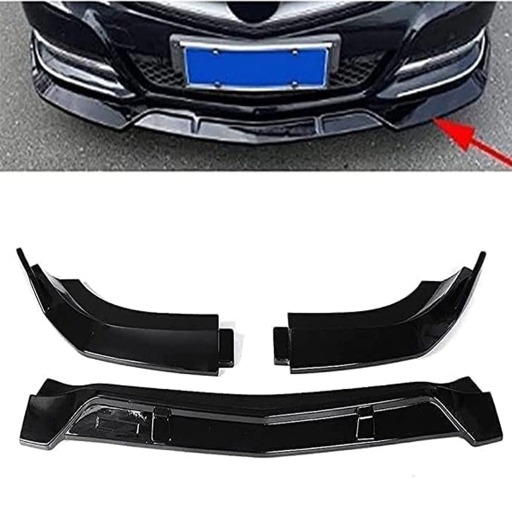 Auto Frontspoiler für Benz W204 2008-2014, ABS Frontlippe Spoiler FrontstoßStange Lippe Splitter Diffusor Antikollisionsschutz Zubehör von Kadue