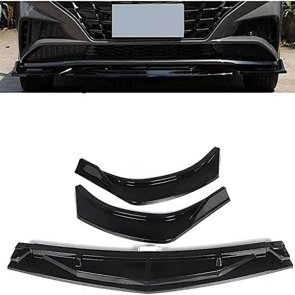 Auto Frontspoiler für Hyundai Sonatas 2020, ABS Frontlippe Spoiler FrontstoßStange Lippe Splitter Diffusor Antikollisionsschutz Zubehör von Kadue