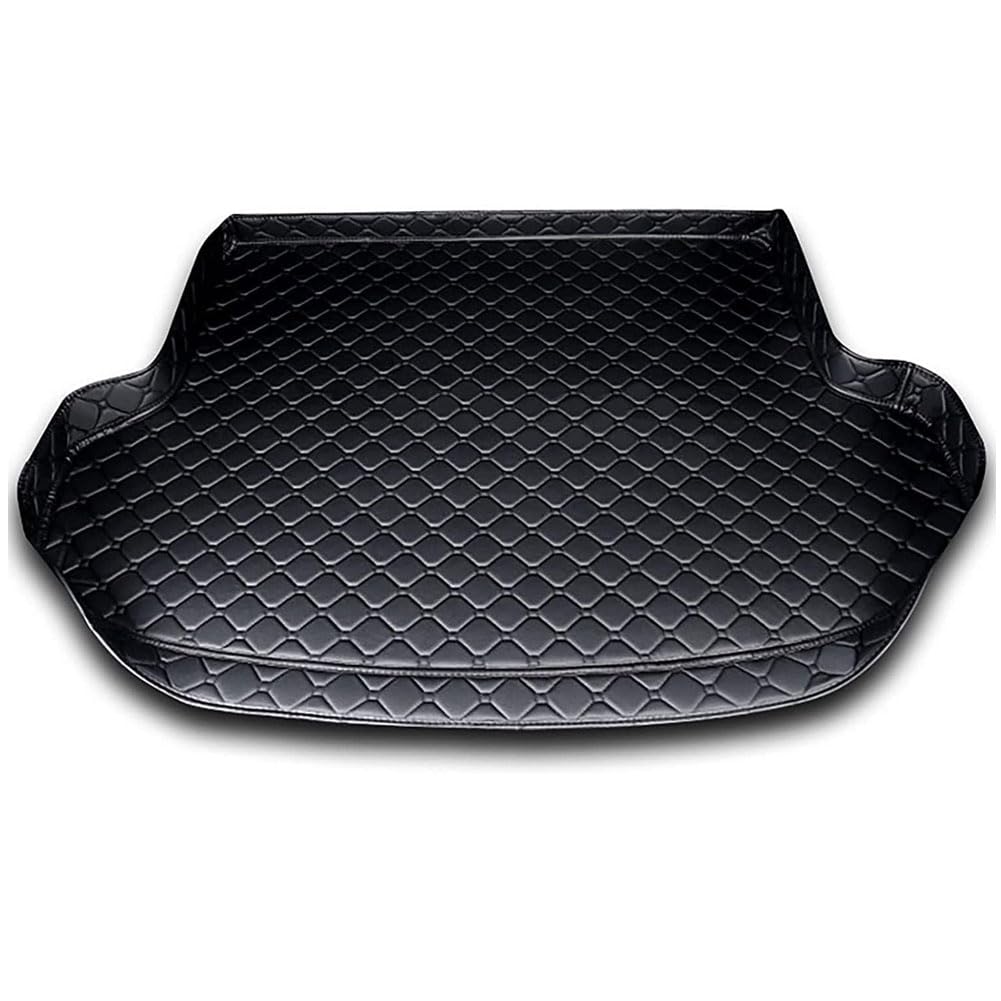 Auto Kofferraumwanne für Au-di TT Coupe (8J) 2006-2014, Leder Kofferraummatten Wasserdicht Kofferraum Schutzmatte Teppich Innenmatte Zubehör,B/Black von Kadue