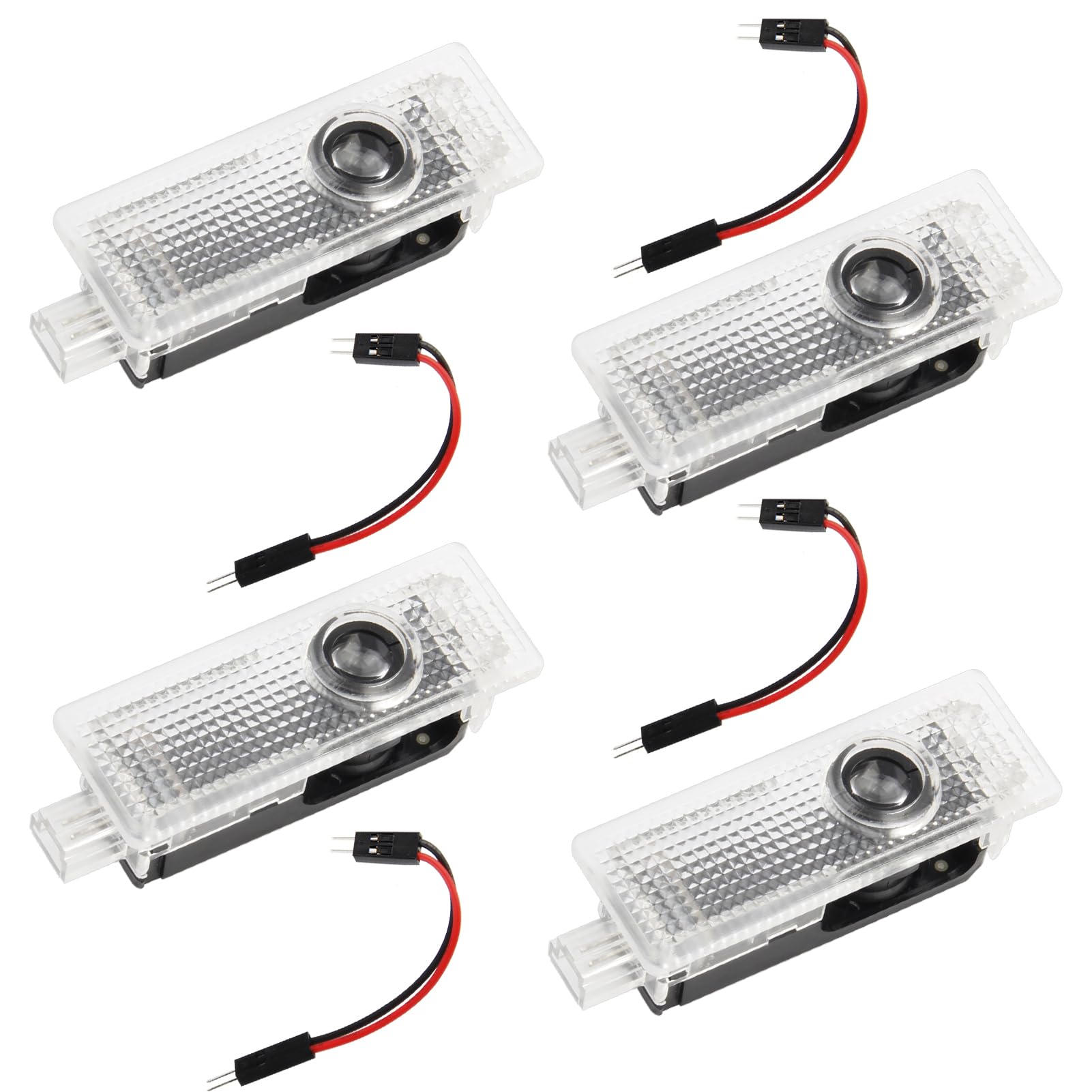 Kaimeilai 4 Stück Autotür Projektor Licht, Unterbodenbeleuchtung Auto, Willkommen LED Licht, Universal Drahtlose Türprojektor Einstiegsbeleuchtung für 1 2 3 4 5 6 7er M GT X1 X3 X4 X5 X6 Serie von Kaimeilai