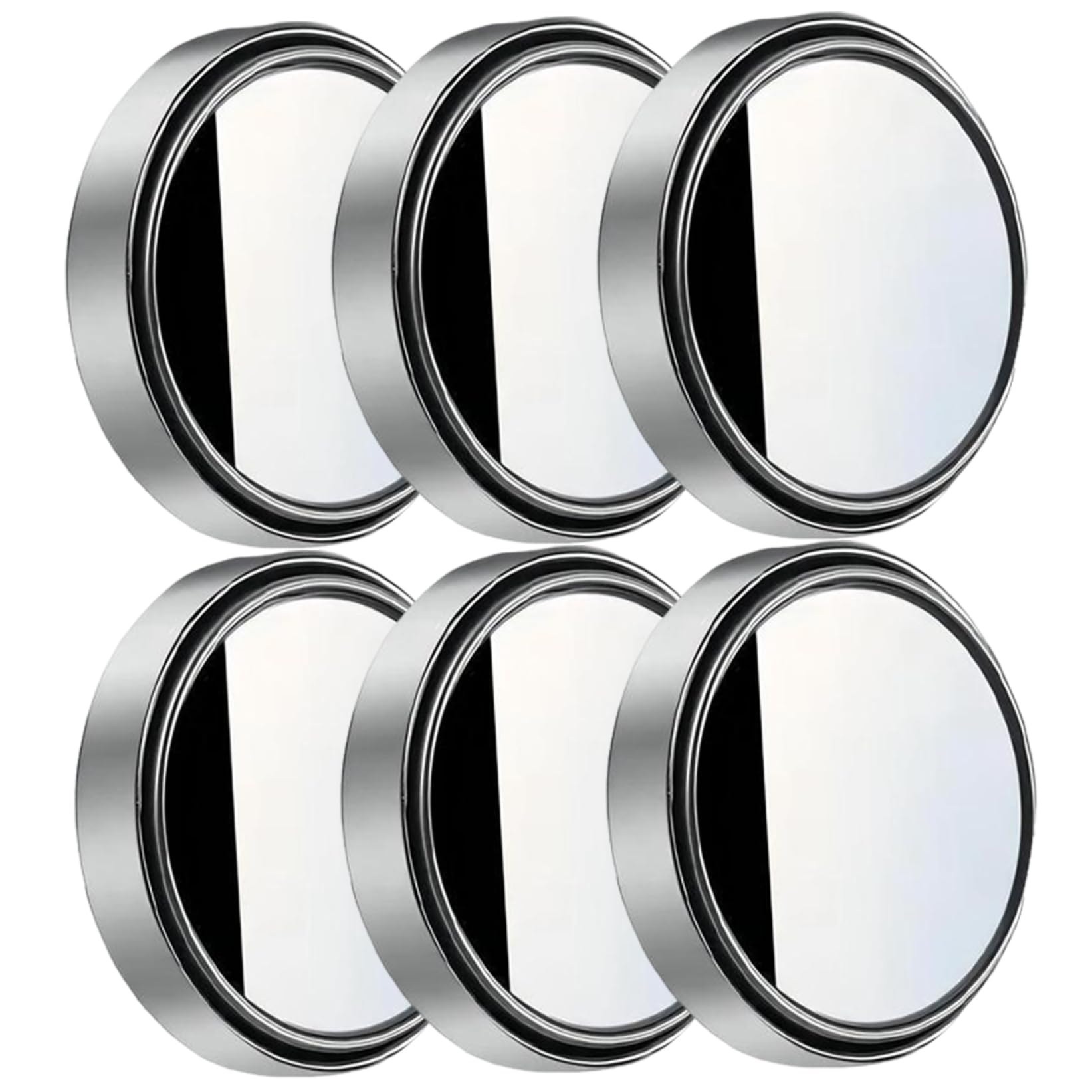 Blindspot Spiegel, 6pcs runde HD -Glasrahmen konvexe Rückspiegel Außenzubehör, HD -Glas 360 ° Weitwinkel Seitenspiegel Blindspot mit Rahmen für Auto -SUV -LKWs Motorräder von Kalastussaari