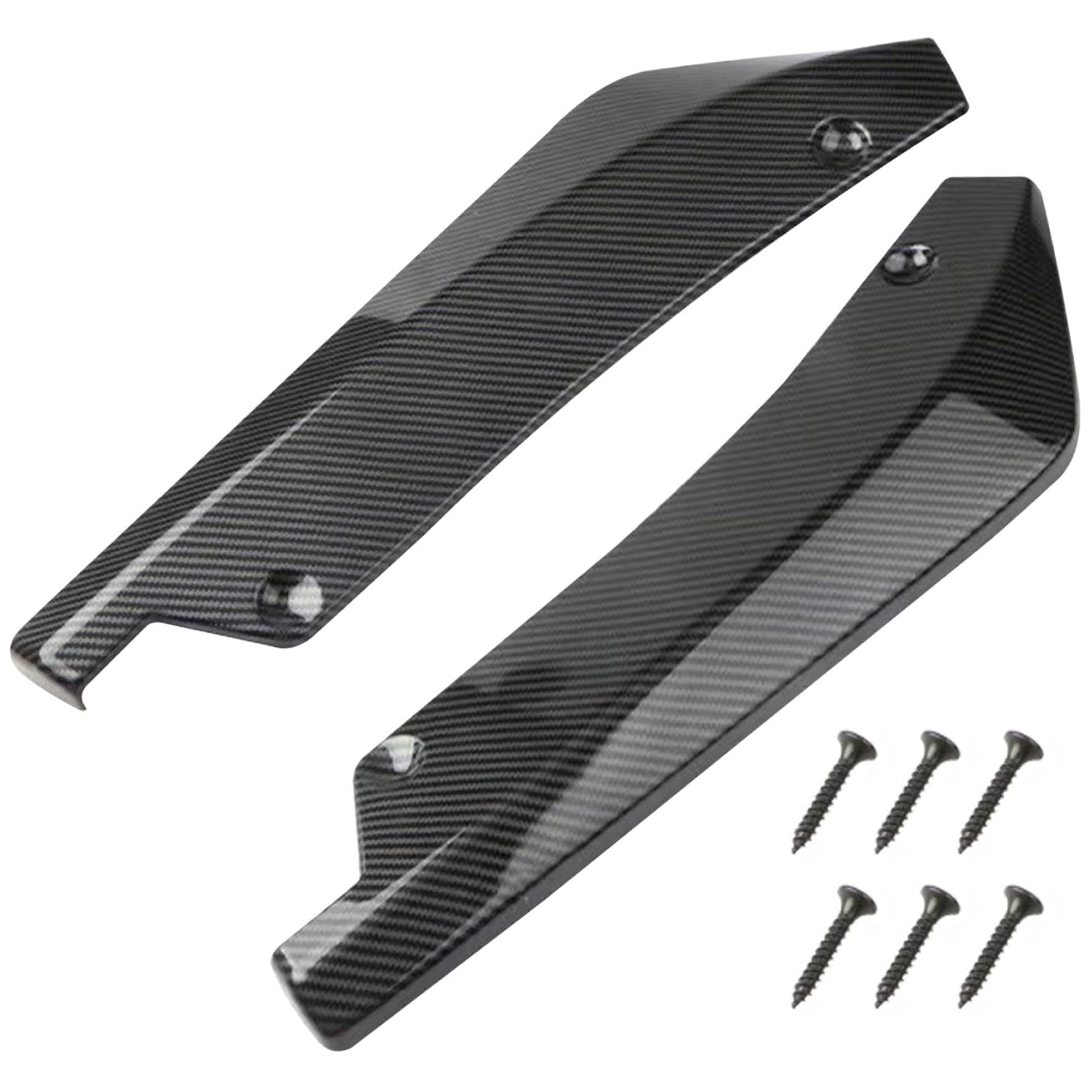 Spoiler für Autos Sporty Carbonfaserbeschichtung Kunststoff Heck Stoßfänger Diffusor Easy Installation Schutzuniverseller Spoiler für Limousine, Sportwagen und SUV, Spoiler für Autos von Kalastussaari