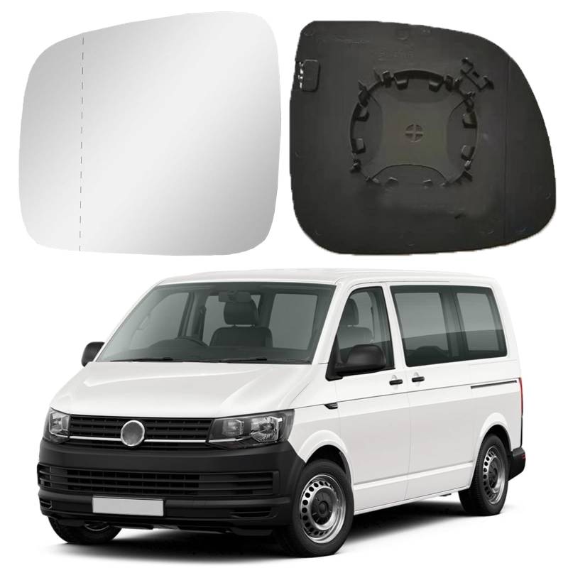 Spiegelglas Ersatz für VW T5 T6 2010-2019,Fahrerseite Beheizbar Ersatzspiegelglas AußEnspiegel AsphäRisch RüCkspiegelglas ABS-Seitenspiegelglas(Links) von Kamanan